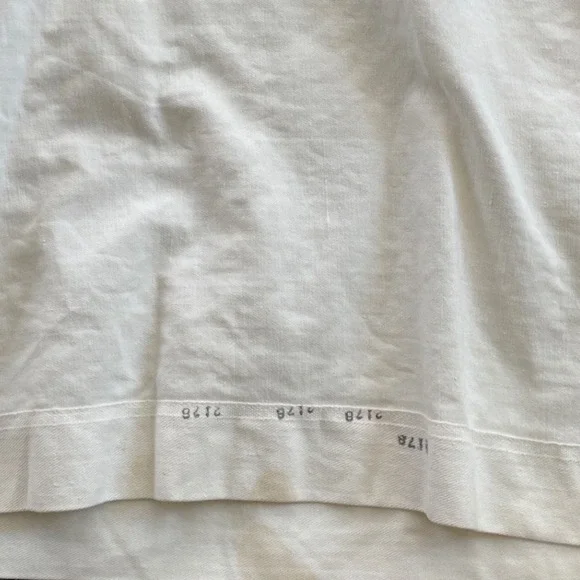 Vintage US NAVY Military Sailor White Long Sleeve Uniform Shirt Stencil Print - Picture 7 of 14